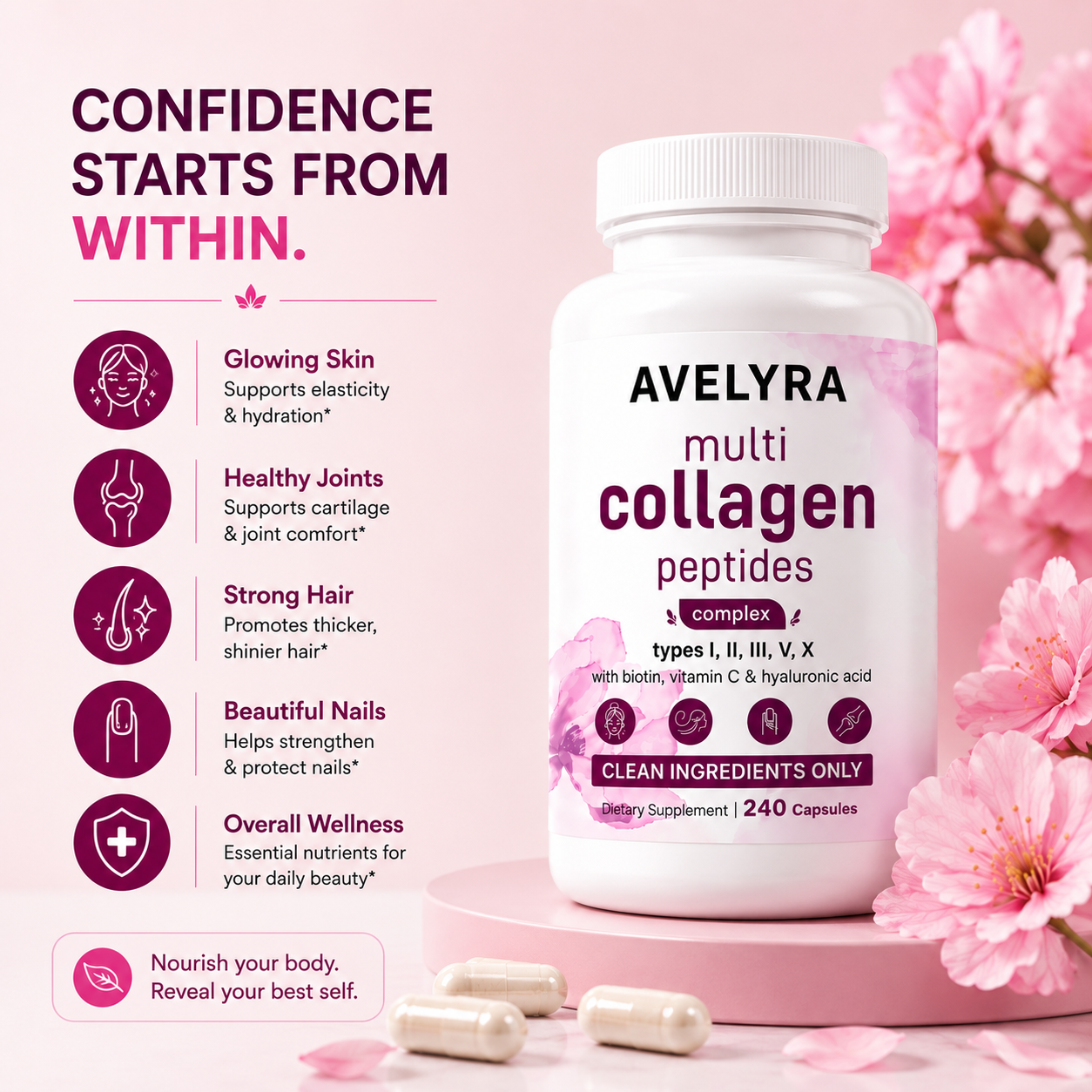 AVELYRA Women’s Multi Collagen Complex