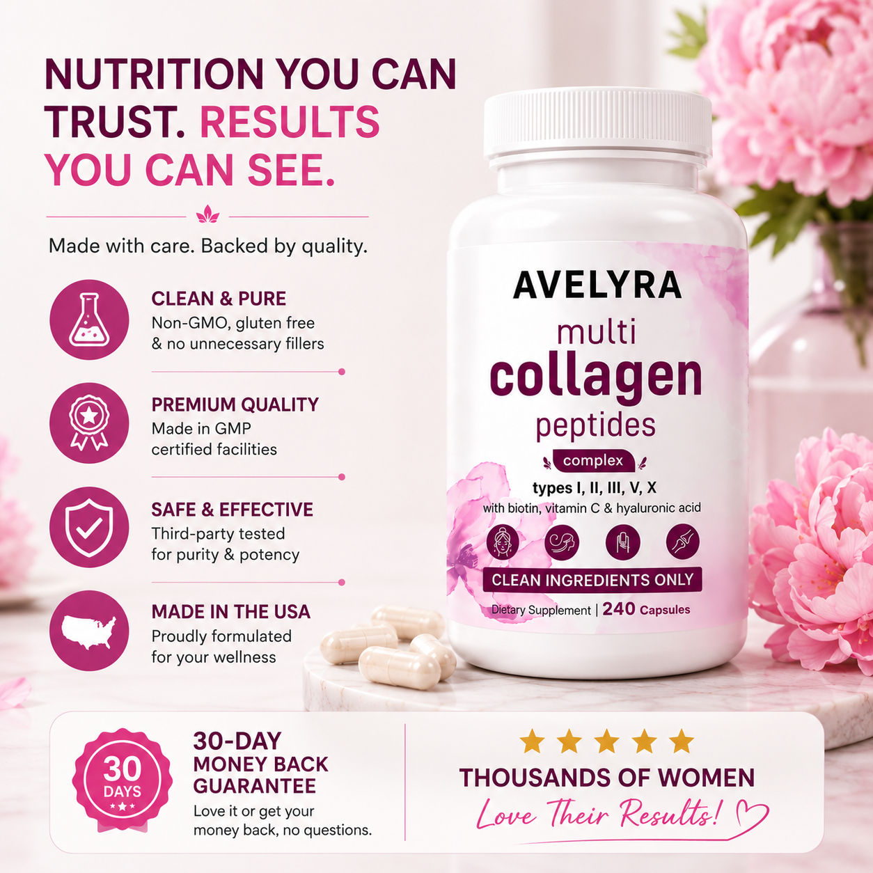 AVELYRA Women’s Multi Collagen Complex